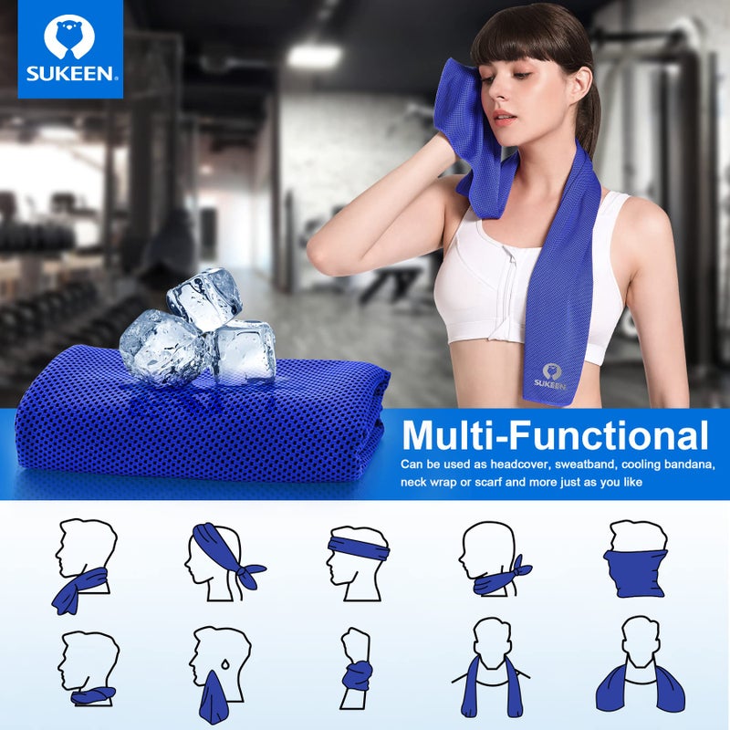 Sukeen Cooling Towel,Instant Evaporative Cooling for Sports,Yoga,Golf,Gym,Neck,Workout and More(40â€x 12â€) - Image 5